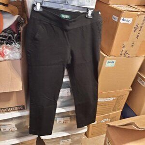 NEW ! Lauren Ralph Lauren Petite Pant Black  Size 4 P